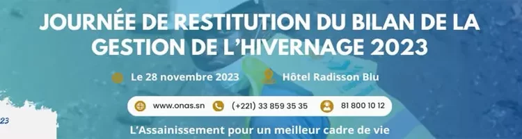 (Vidéo) ONAS: Journée de restitution du bilan de la gestion de l&rsquo;hivernage 2023