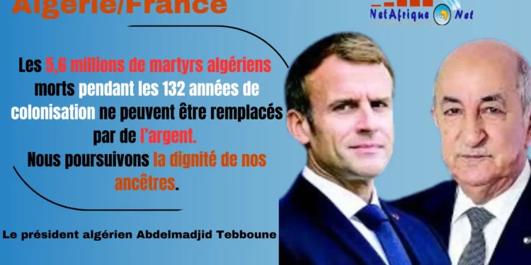 Colonisation : Le président Tebboune exige la reconnaissance par la France des crimes coloniaux en Algérie