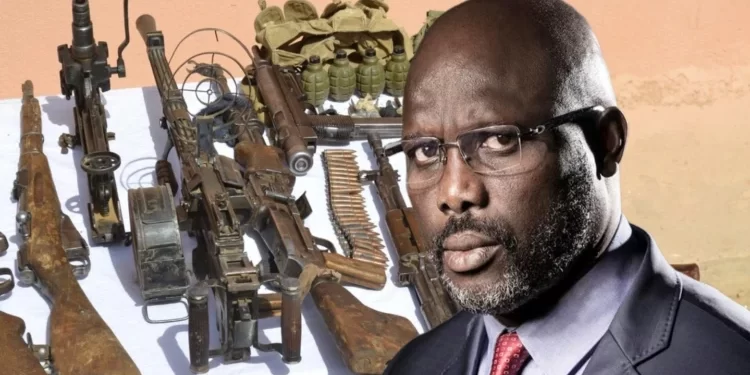 Libéria : La Police découvre une cache d’armes au siège du parti de Georges Weah