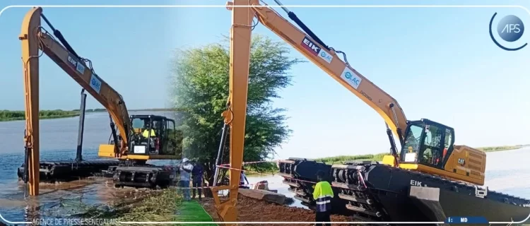 Saint-Louis : l’OLAC se dote d’une pelle amphibie pour restaurer la qualité de l’eau de la réserve de Bango