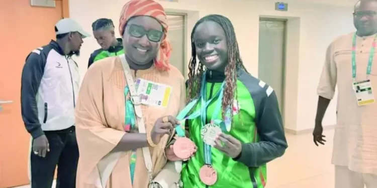Jeux islamiques 2025 : Khady Diène Gaye galvanise la délégation sénégalaise et félicite la nageuse Oumy Diop, première médaillée