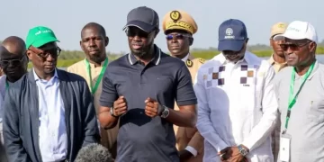 Tournée économique : le chef de l’État lance à Tanaff les travaux d’un corridor routier stratégique avec la Guinée-Bissau