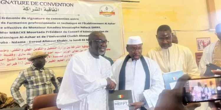 Formation professionnelle et technique : Moustapha Ndieck Sarré s’engage à côté de l’institut Al Azhar de Touba