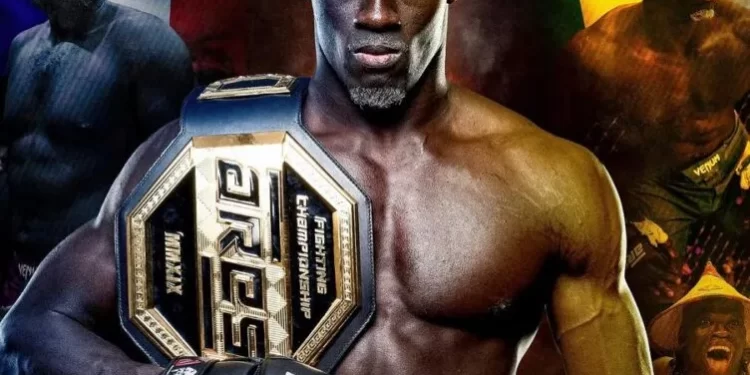 MMA : Moustapha Diakhaté nouveau champion des poids mi-lourds de l’organisation ARES Fighting Championship