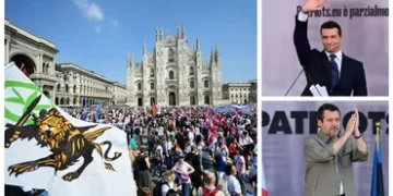 Italie : des milliers de personnes participent à un meeting de l’extrême droite européenne à Milan