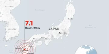 Japon : un séisme de magnitude 7,1 dans la préfecture de Kumamoto, au moins 50 blessés et 12 maisons effondrées avec des personnes à l’intérieur